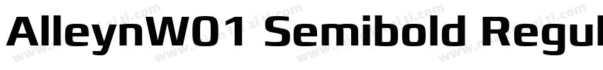 AlleynW01 Semibold Regular字体转换
